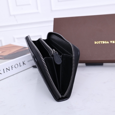 BV Leather Mini Designer Ví Bottega Veneta Intrecciato Wallet Zip Around