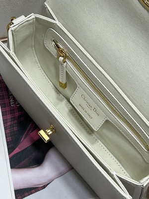 Túi xách nữ Dior Micro Montaigne 30 White Leather Custom