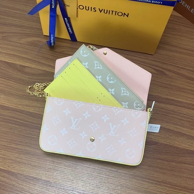 Pochette trắng Túi Felicie LV Spring In The City Monogram Empreinte