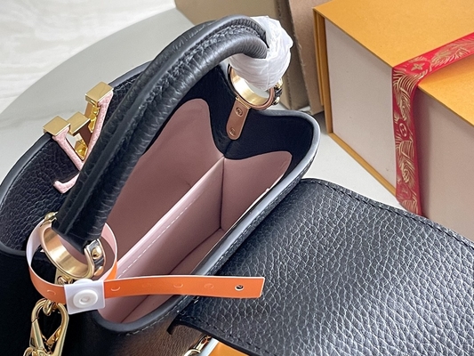 Túi hàng hiệu Preloved lót da dê Louis Vuitton Capucines Mini