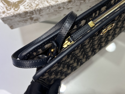 Túi 2 trong 1 Mini Dior 30 Montaigne Màu xanh xiên Jacquard