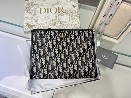 Túi 2 trong 1 Mini Dior 30 Montaigne Màu xanh xiên Jacquard