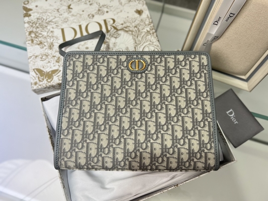 Túi 2 trong 1 Mini Dior 30 Montaigne Màu xanh xiên Jacquard