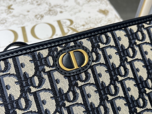 Túi 2 trong 1 Mini Dior 30 Montaigne Màu xanh xiên Jacquard