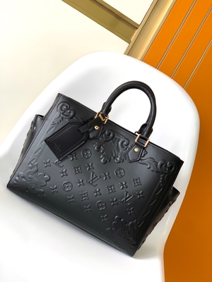 Túi hàng hiệu Monogram Preloved màu trắng Louis Vuitton Sac Plat Tote