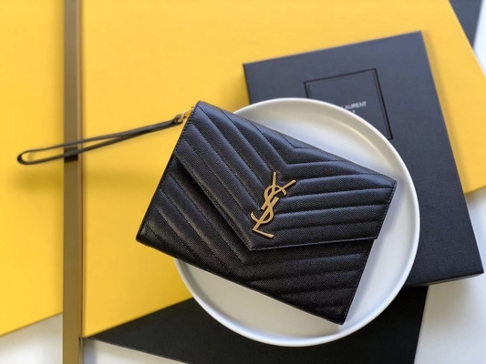 Túi Caviar YSL Monogram Da Quilted Clutch