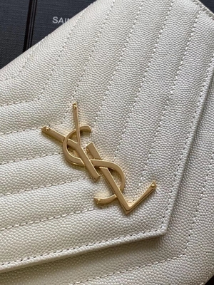 Túi Caviar YSL Monogram Da Quilted Clutch