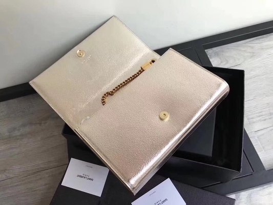 Dây đeo có thể điều chỉnh Túi Polyester Saint Laurent YSL Woc có khóa kéo màu bạc
