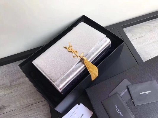 Dây đeo có thể điều chỉnh Túi Polyester Saint Laurent YSL Woc có khóa kéo màu bạc