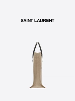 Túi đeo chéo mini Saint Laurent có thể điều chỉnh được có nhãn hiệu với lớp lót bên trong bằng vải