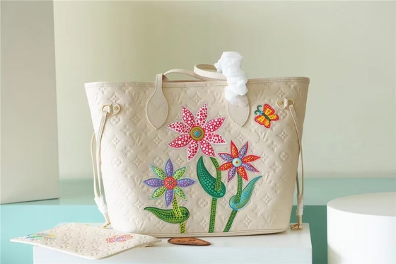 Túi xách nữ hàng hiệu dự tiệc Neverfull MM Monogram Empreinte Đính hoa