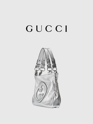 Túi tote nhỏ Gucci Blondie Túi xách nữ hàng hiệu màu bạc trắng sang trọng