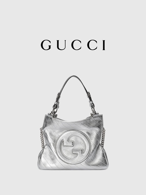 Túi tote nhỏ Gucci Blondie Túi xách nữ hàng hiệu màu bạc trắng sang trọng