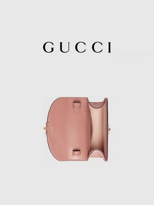 Túi vải bố thương hiệu Gucci màu hồng Túi đeo vai mini Ophidia GG
