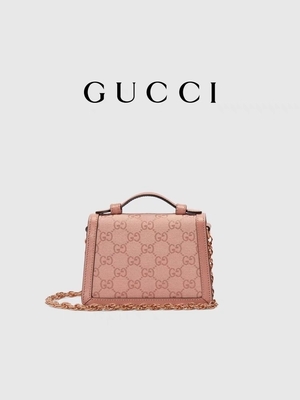 Túi vải bố thương hiệu Gucci màu hồng Túi đeo vai mini Ophidia GG