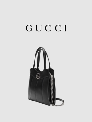 Túi da Gucci Tote Mini Classic Silhouette tông màu Palladium