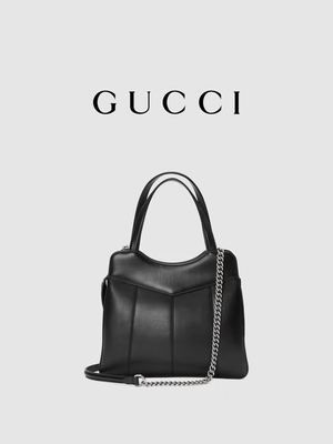 Túi da Gucci Tote Mini Classic Silhouette tông màu Palladium