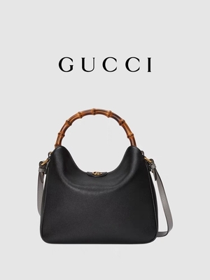 Tay cầm bằng tre Túi xách Gucci Princess Diana Double G Phần cứng OEM
