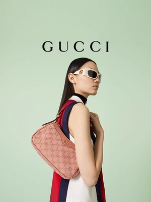 Unisex Small Pink Ophidia GG Túi đeo vai nhỏ tùy chỉnh
