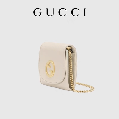 Túi xách hàng hiệu tùy chỉnh bằng da màu trắng Túi xách Gucci màu vàng trung bình