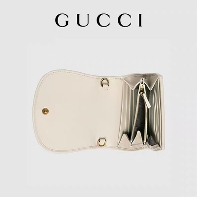 Túi xách hàng hiệu tùy chỉnh bằng da màu trắng Túi xách Gucci màu vàng trung bình