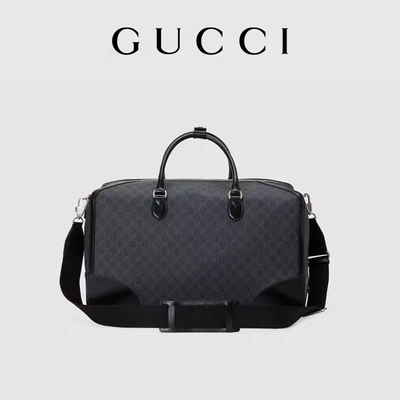 Black Travel GG Supreme Túi tote Gucci Mens Messenger Canvas Lồng vào nhau Double G