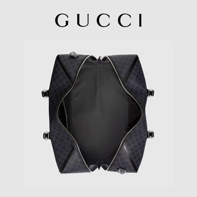 Black Travel GG Supreme Túi tote Gucci Mens Messenger Canvas Lồng vào nhau Double G