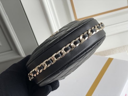 Ap3095 Ví đựng xu Chanel nắp gập cỡ nhỏ màu đen 20 inch
