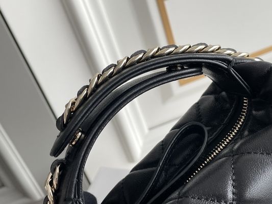 Ap3095 Ví đựng xu Chanel nắp gập cỡ nhỏ màu đen 20 inch