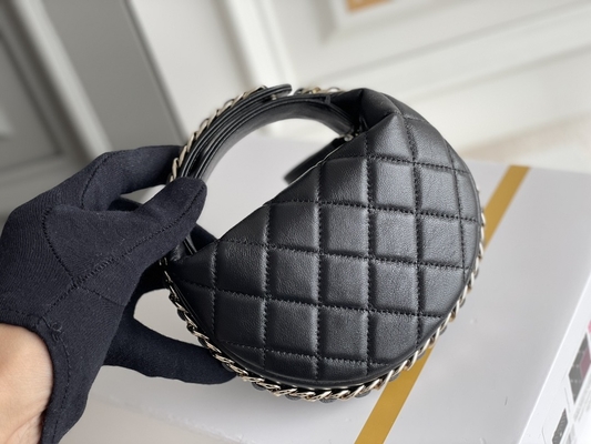 Ap3095 Ví đựng xu Chanel nắp gập cỡ nhỏ màu đen 20 inch