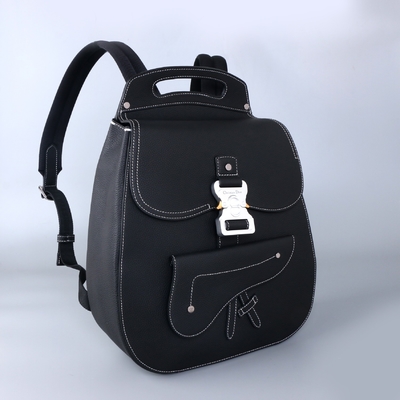 Ba lô nam Essentials Christian Dior Gallop Black Grained Leather Calf