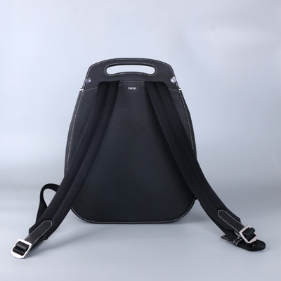 Ba lô nam Essentials Christian Dior Gallop Black Grained Leather Calf
