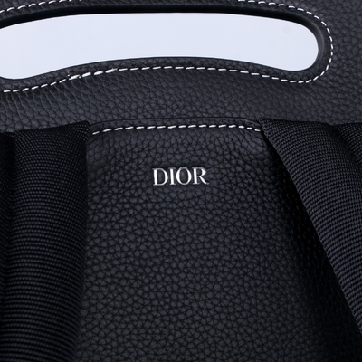 Ba lô nam Essentials Christian Dior Gallop Black Grained Leather Calf