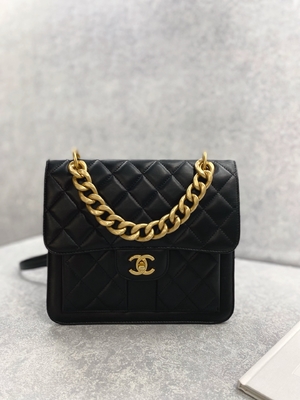 Túi Clutch 2023 SS Chanel Woc Zipper Phong cách đường phố giản dị
