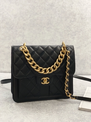 Túi Clutch 2023 SS Chanel Woc Zipper Phong cách đường phố giản dị