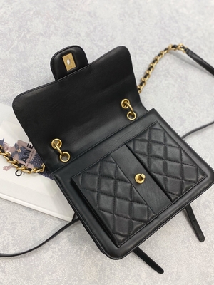 Túi Clutch 2023 SS Chanel Woc Zipper Phong cách đường phố giản dị