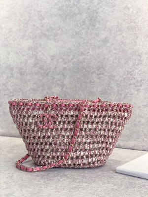 Túi Messenger hàng hiệu Cusomised 22P Túi Chanel rơm Raffia PU