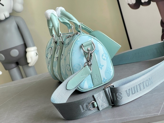 Túi Business LV Designer Monogram Túi Keepall BandoulièRe 50 Blue Travel Bag