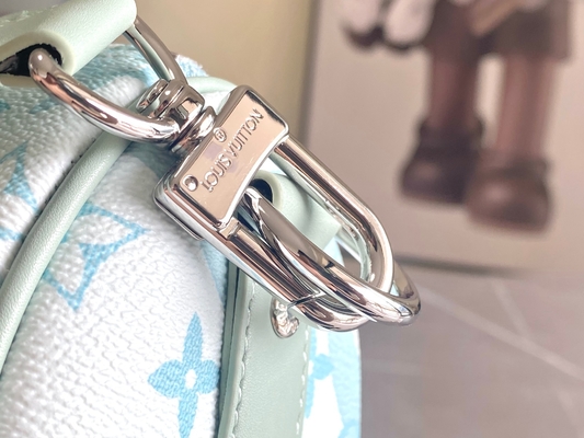 Túi Business LV Designer Monogram Túi Keepall BandoulièRe 50 Blue Travel Bag