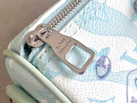 Túi Business LV Designer Monogram Túi Keepall BandoulièRe 50 Blue Travel Bag
