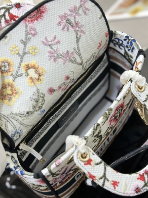Túi nhiều màu Petites Fleurs Túi hàng hiệu tùy chỉnh Túi Dior Medium D Lite