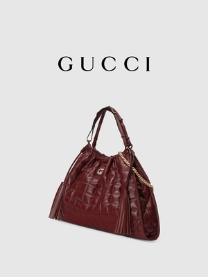 6Inch Crimson Leather Trim Túi hàng hiệu được yêu thích Túi xách Diana Gucci