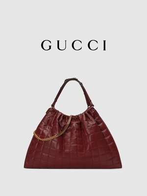 6Inch Crimson Leather Trim Túi hàng hiệu được yêu thích Túi xách Diana Gucci