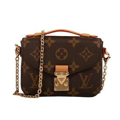Túi Mini Designer Monogram Túi đeo chéo Micro Metis LV Màu nâu